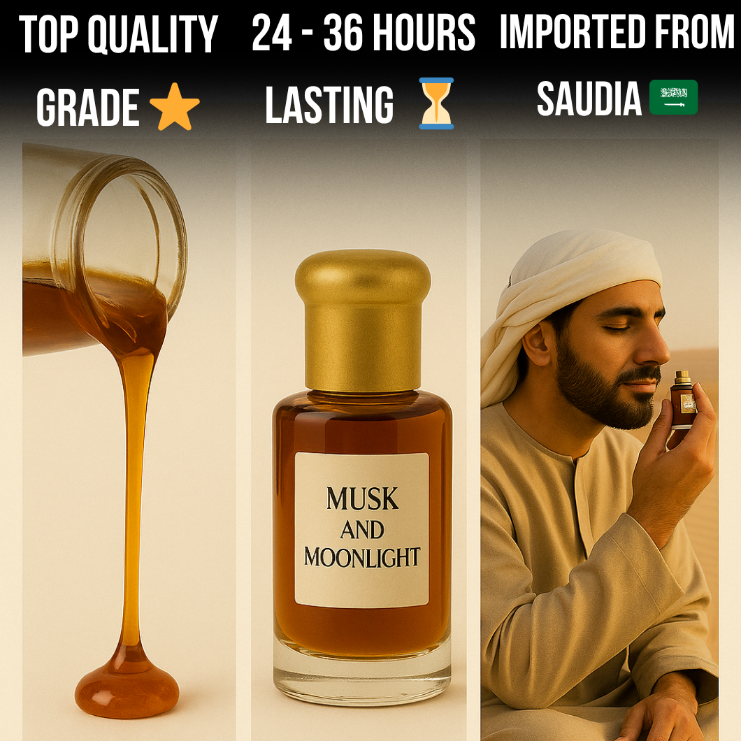Musk & Moonlight 24 - 36 Hours Long Lasting Imported from Saudi Arabia 🇸🇦